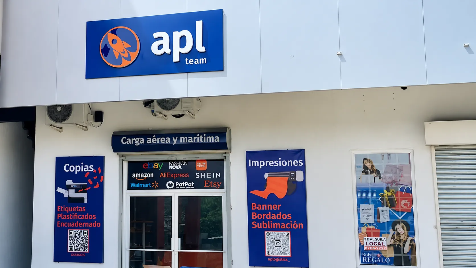 Fachada del local de APLteam en Panamá